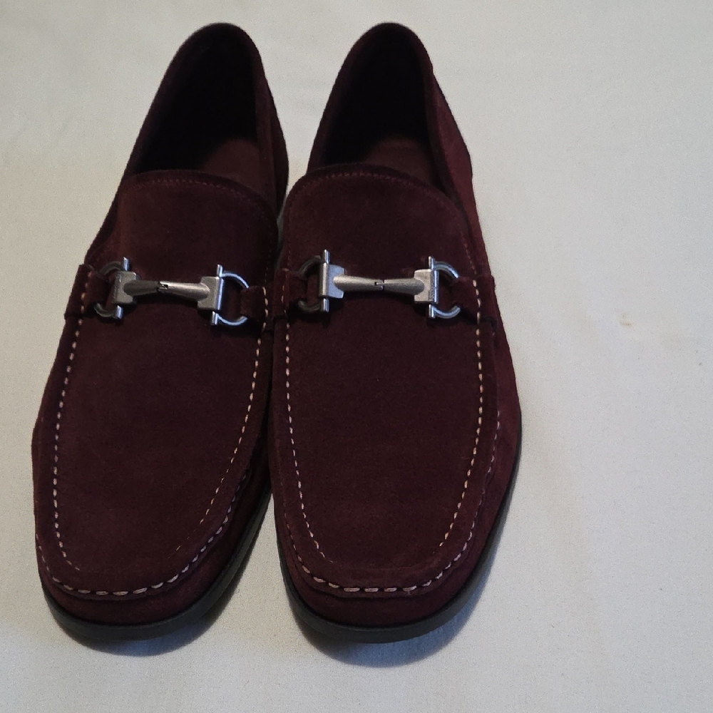 Salvatore Ferragamo Gancini Dark Red Loafers. Like New Condition.
